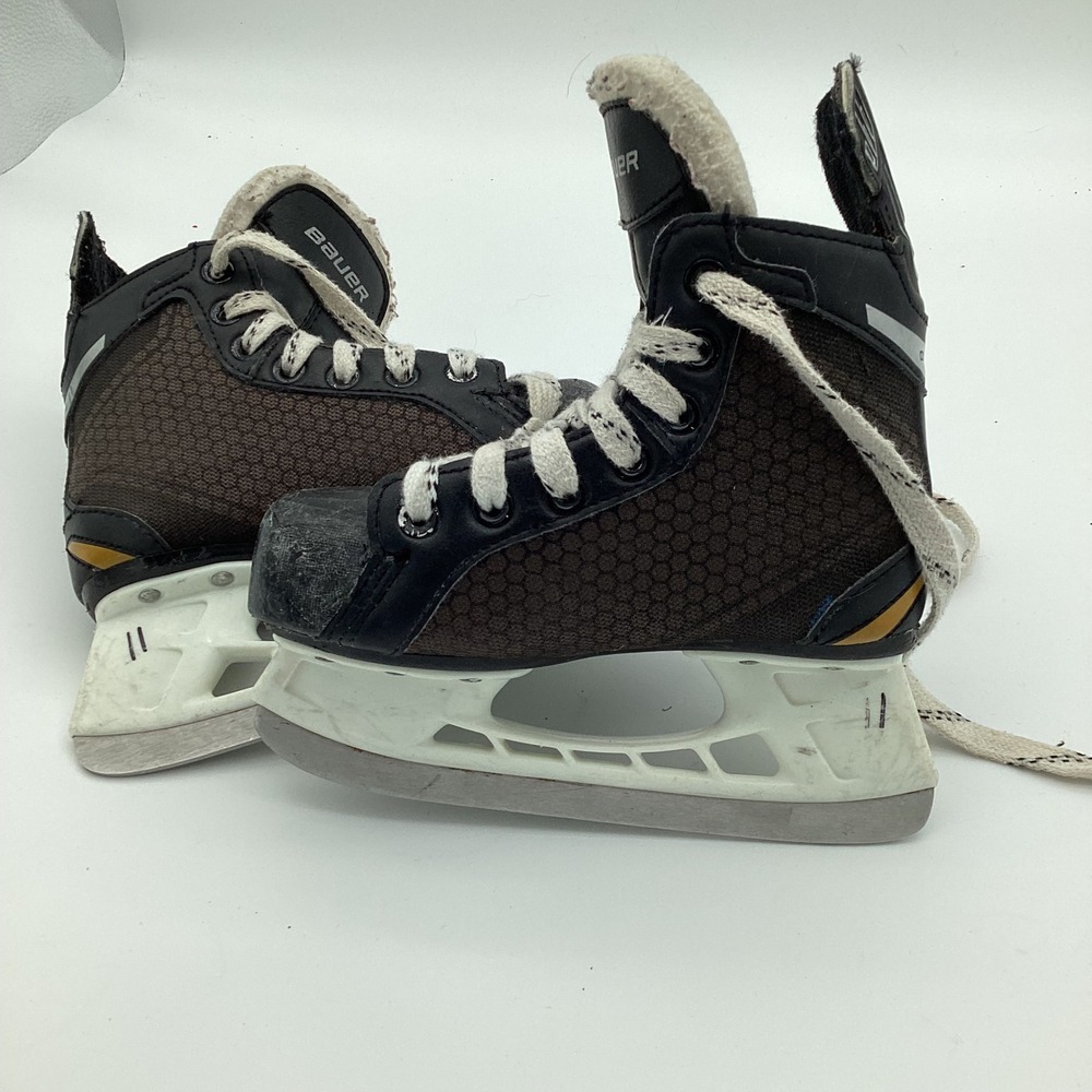 Bauer Size 11 Black Supreme One.4 Ice Hockey Skates Lightspeed Pro Youth Kids